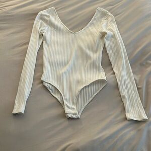 White long sleeve bodysuit